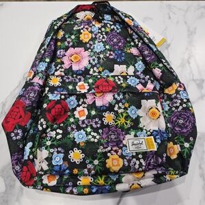 Floral Backpack with Multicolor Design